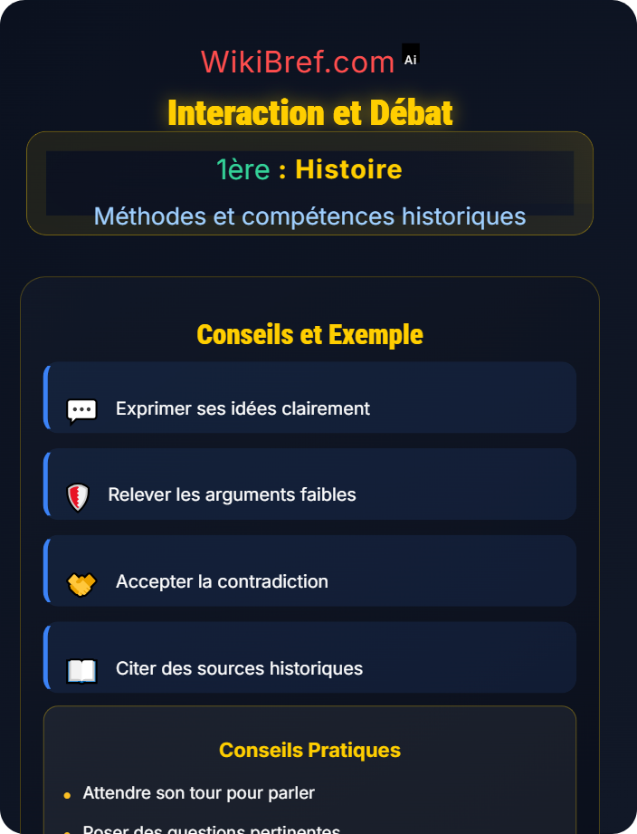 Interaction et débat Compétences orales