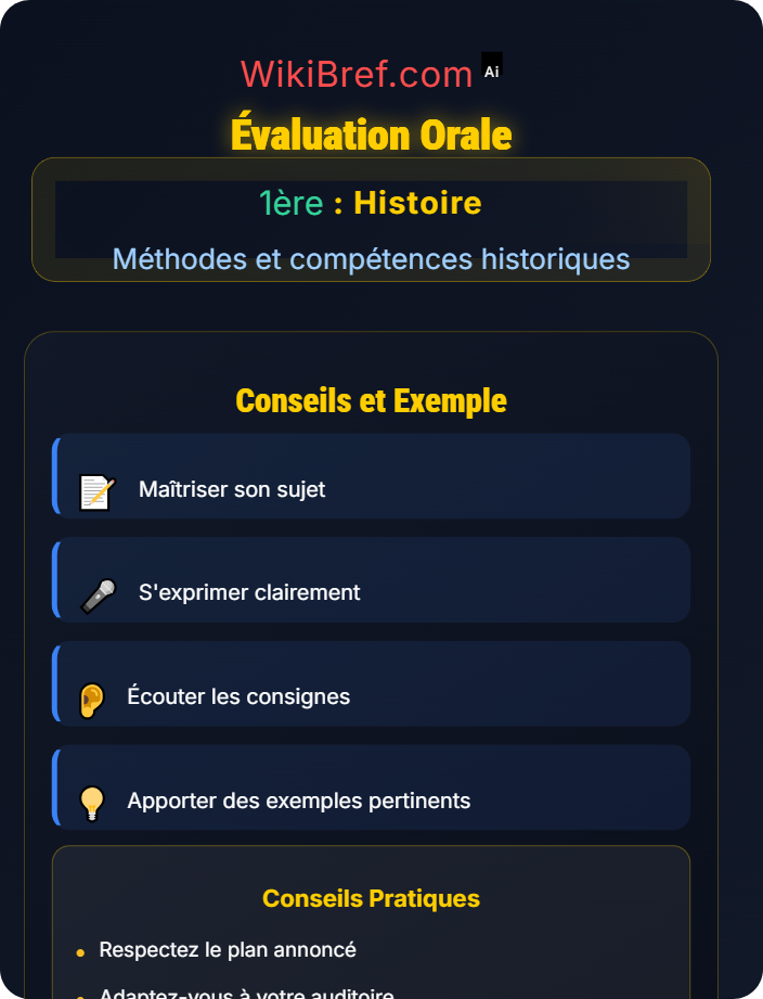 Évaluation orale Compétences orales