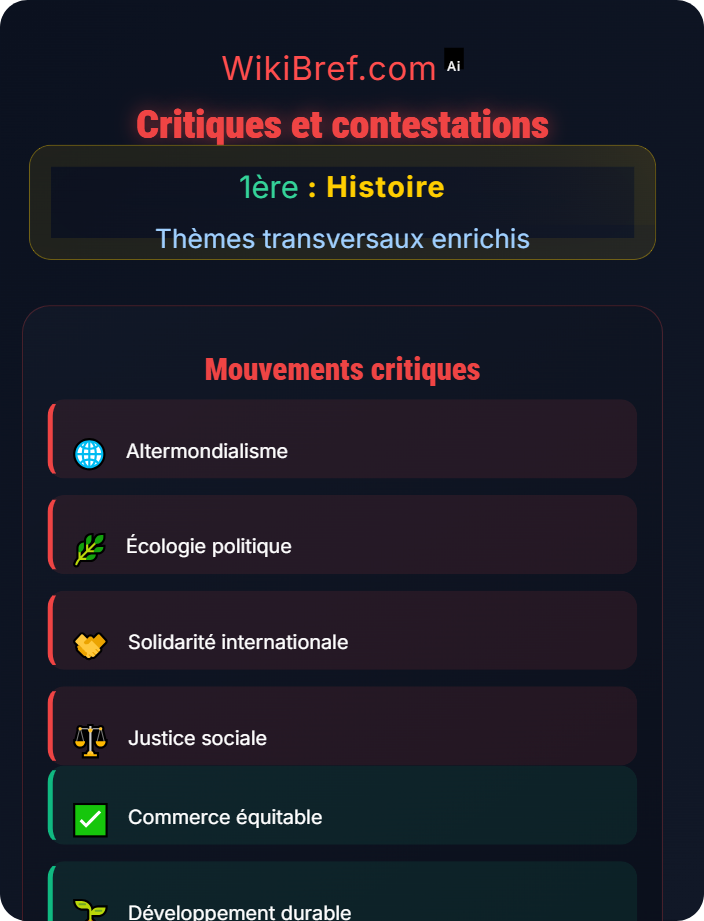 Critiques et contestations Mondialisation