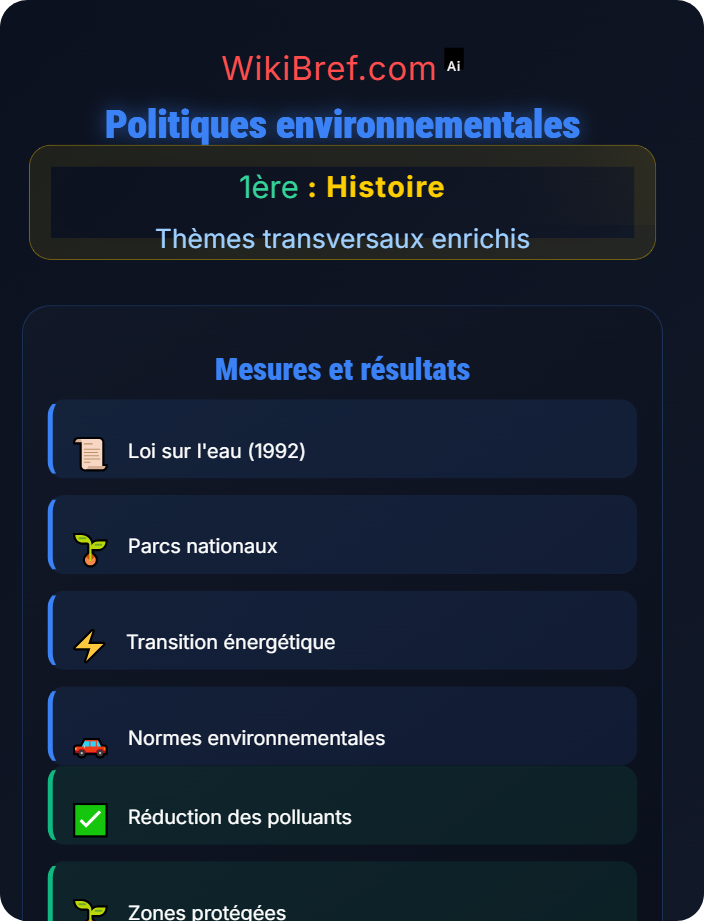 Politiques environnementales Environnement et sociétés