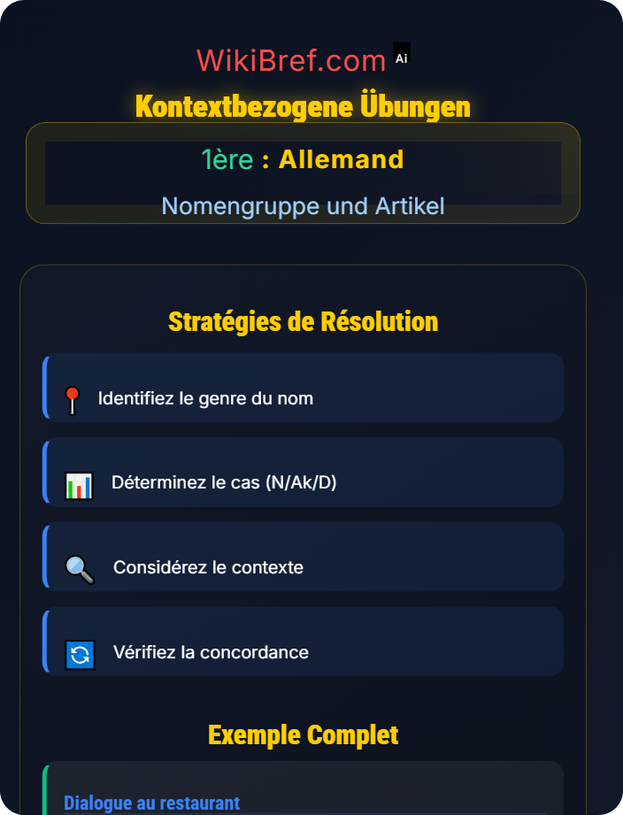 Kontextbezogene Übungen Bestimmte und unbestimmte Artikel