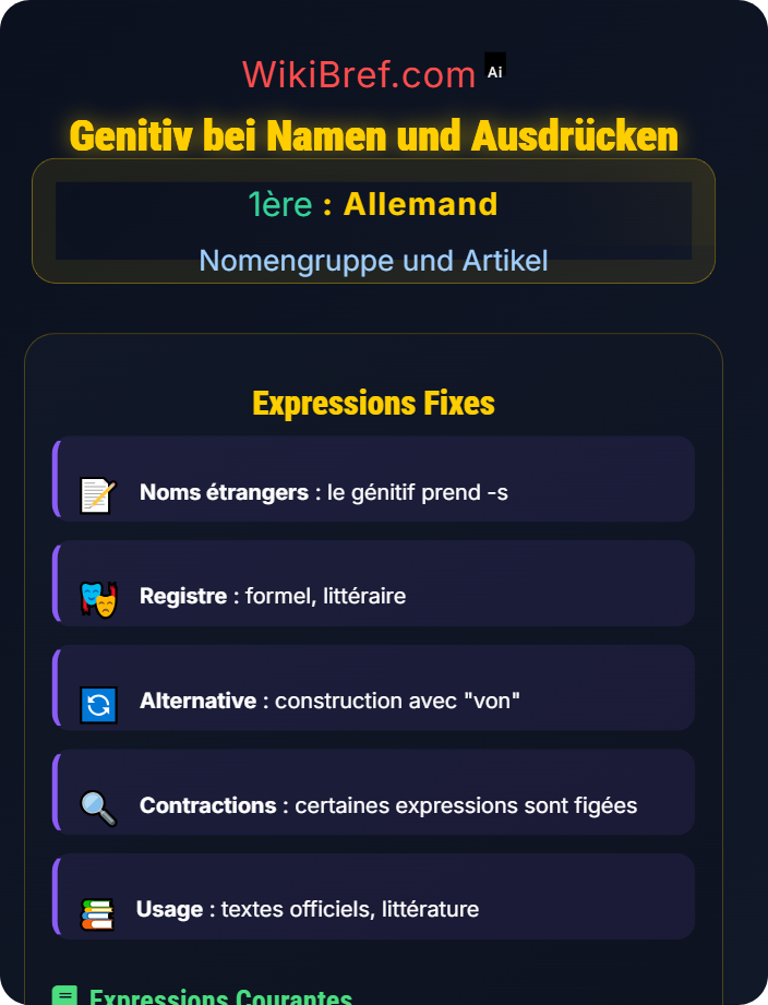 Genitiv bei Namen und Ausdrücken Der Genitiv und alternative Konstruktionen
