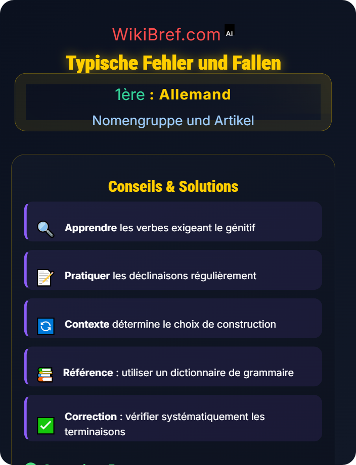 Typische Fehler und Fallen Der Genitiv und alternative Konstruktionen