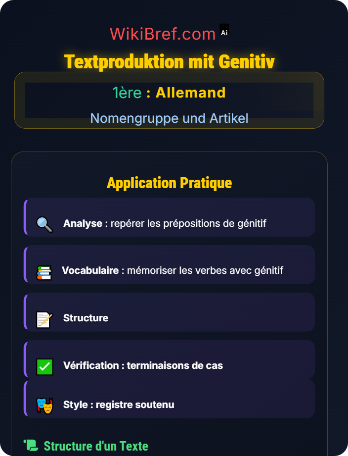 Textproduktion mit Genitiv Der Genitiv und alternative Konstruktionen