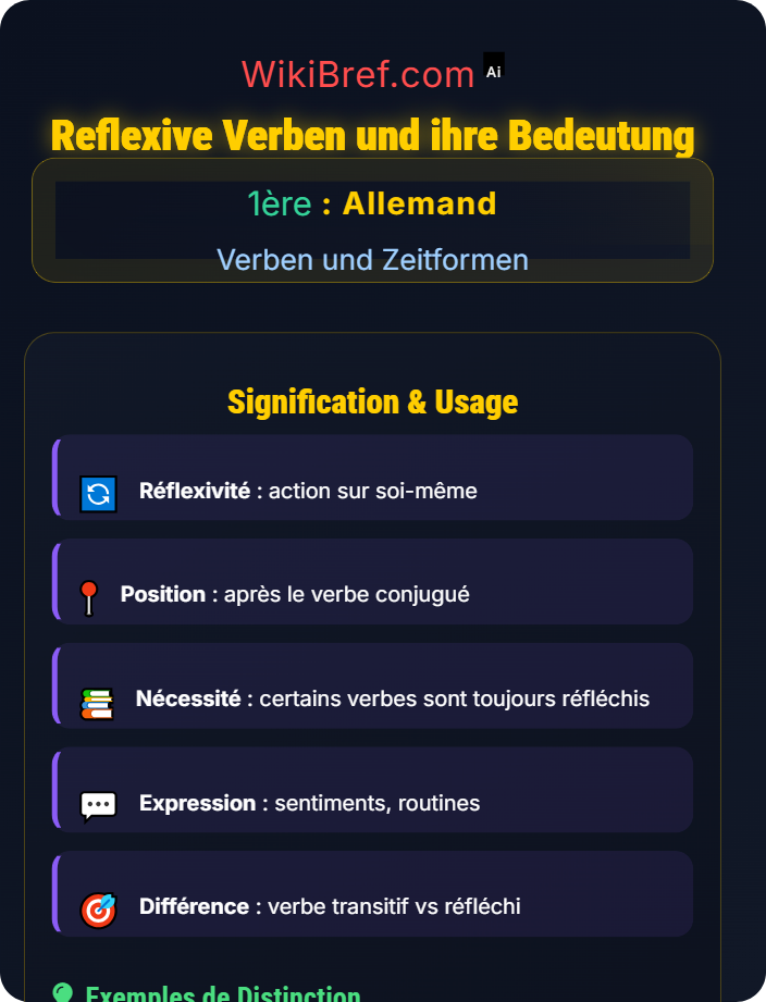 Reflexive Verben und ihre Bedeutung Konjugation und Verbformen