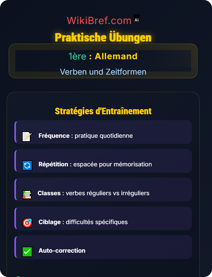 Praktische Übungen Konjugation und Verbformen