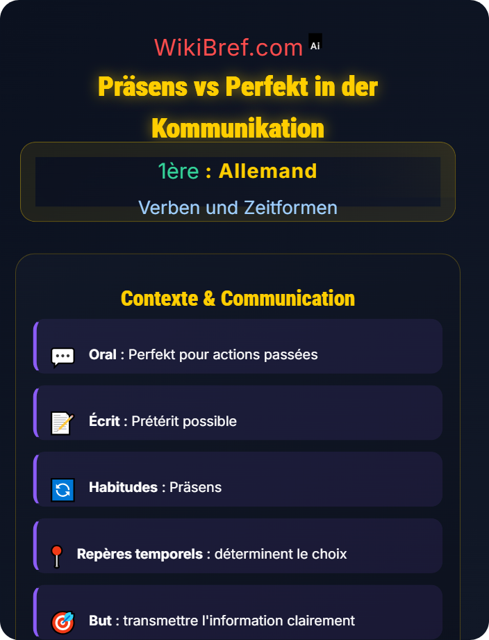 Präsens vs Perfekt in der Kommunikation Temporale Strukturen