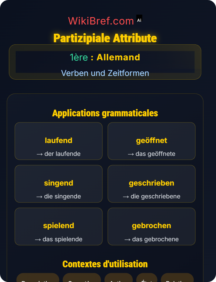 Partizipiale Attribute Partizipien und Stilmittel