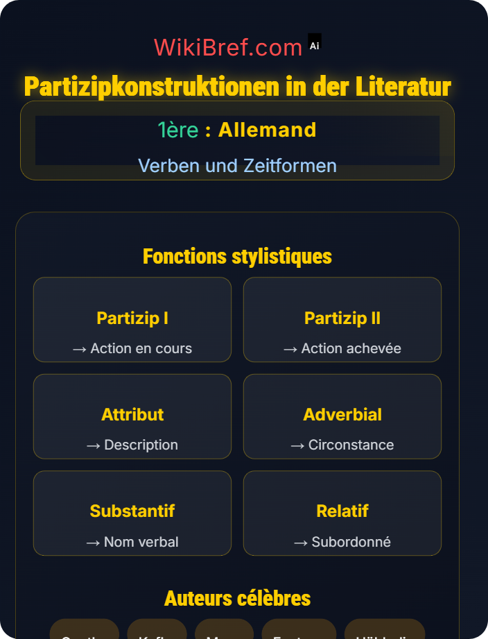 Partizipkonstruktionen in der Literatur Partizipien und Stilmittel