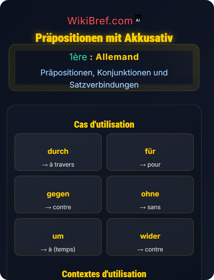 Präpositionen mit Akkusativ Präpositionen und Fälle