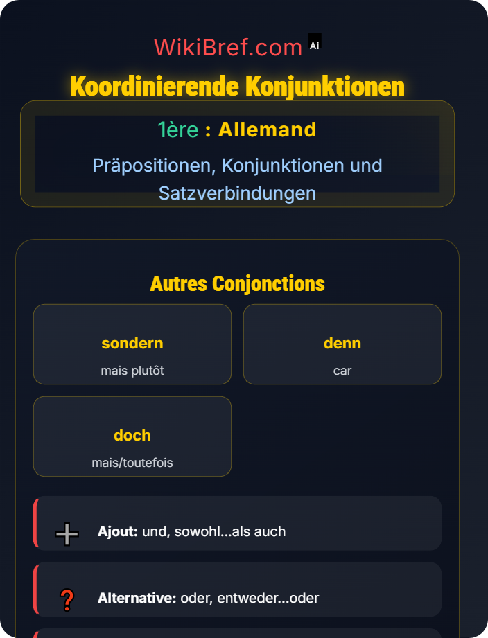 Koordinierende Konjunktionen Konjunktionen und Satzverknüpfung