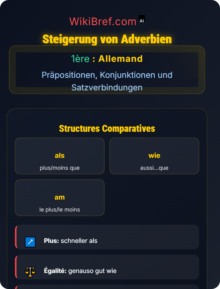 Steigerung von Adverbien Adverbien und Partikel im Satz