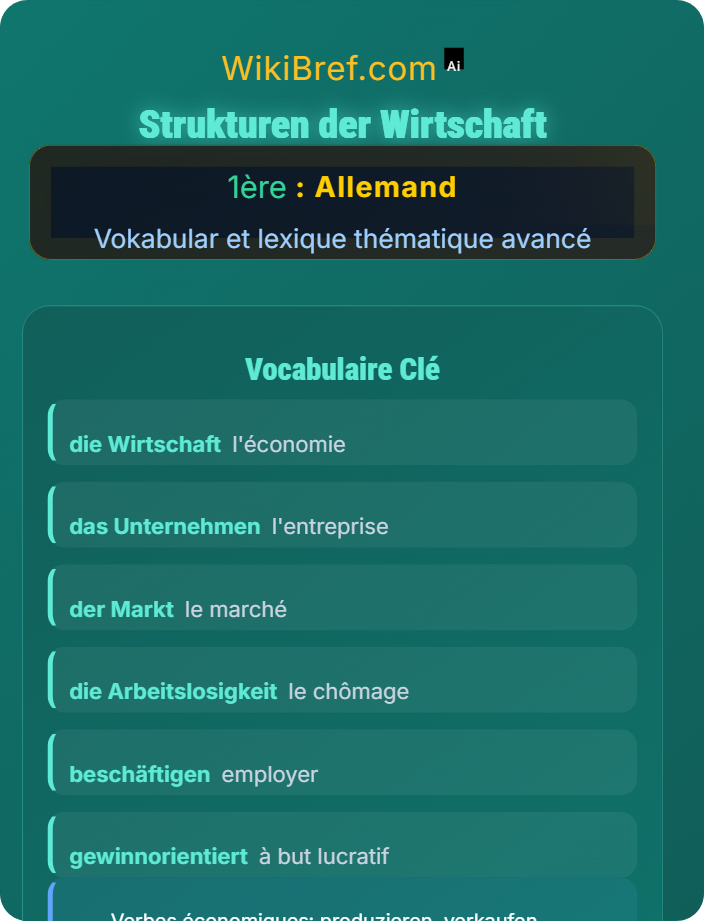 Strukturen der Wirtschaft Wirtschaft und Globalisierung