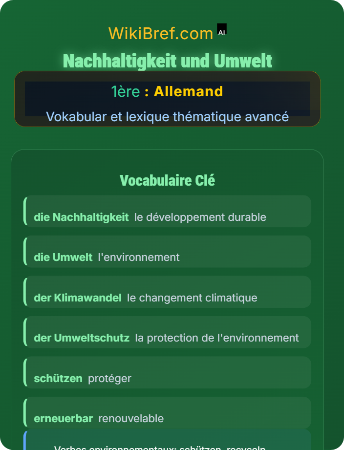 Nachhaltigkeit und Umwelt Wirtschaft und Globalisierung