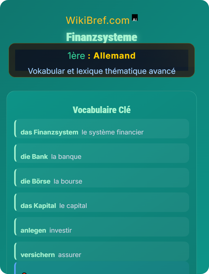 Finanzsysteme Wirtschaft und Globalisierung