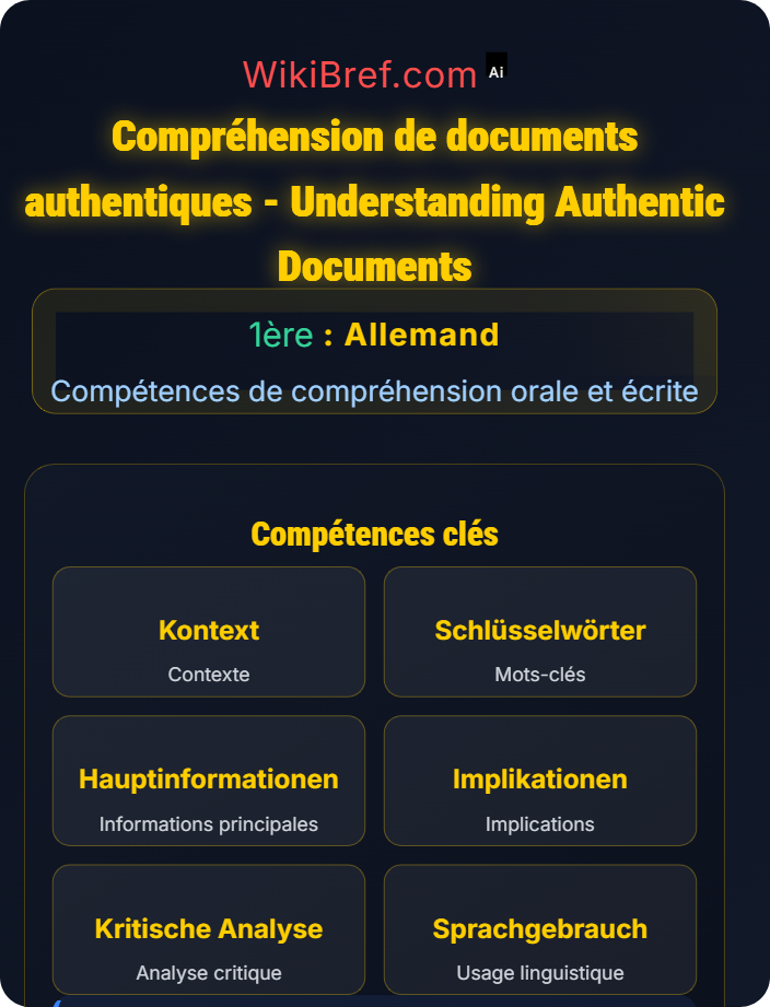 Compréhension de documents authentiques Compréhension orale