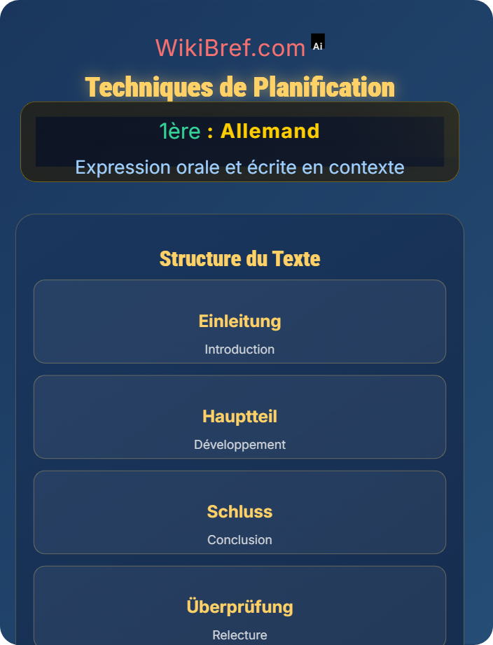 Techniques de planification Production écrite
