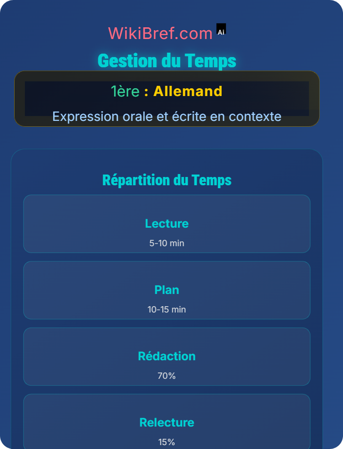 Gestion du temps Préparation à l’épreuve du bac