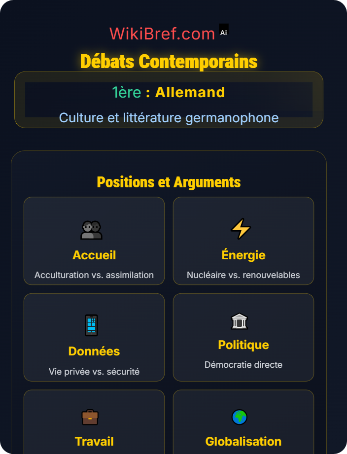 Débats contemporains Histoire et société germanophone