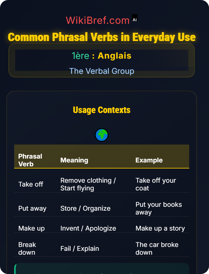 Common phrasal verbs in everyday use Phrasal Verbs and Collocations