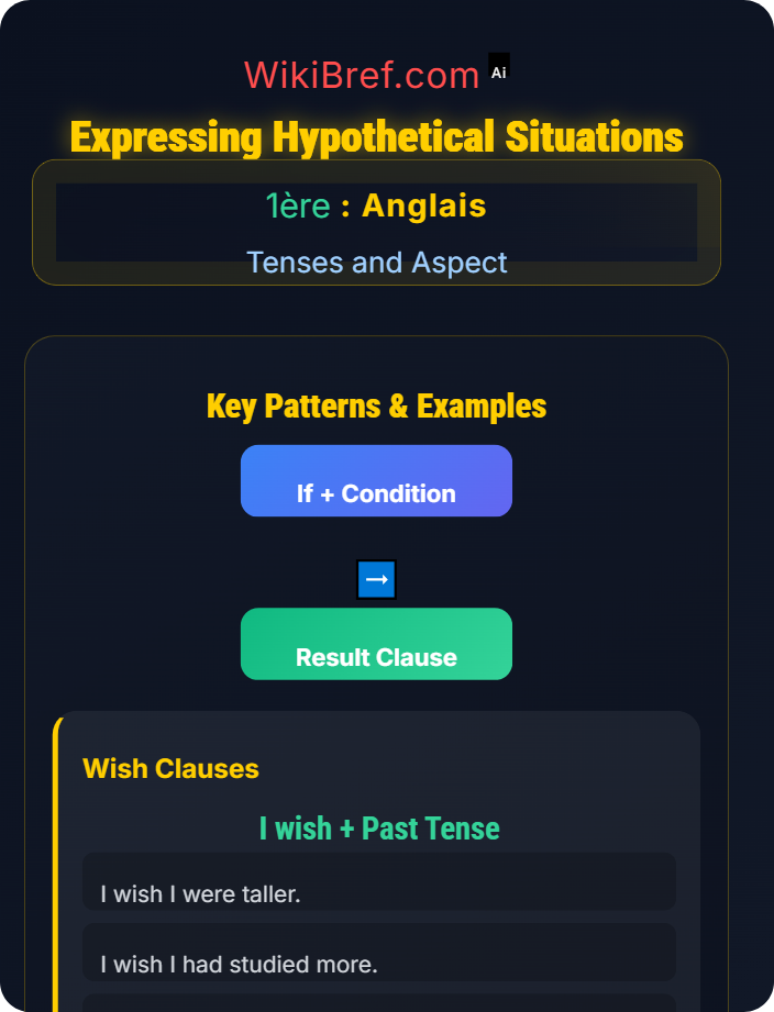 Expressing hypothetical situations Future and Conditional Forms