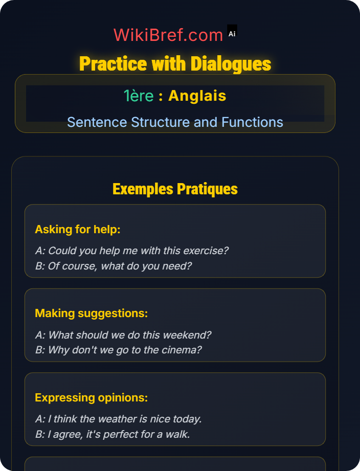 Practice with dialogues Questions and Negation