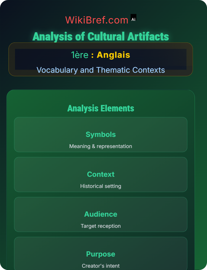 Analysis of cultural artifacts Art, Culture and Power