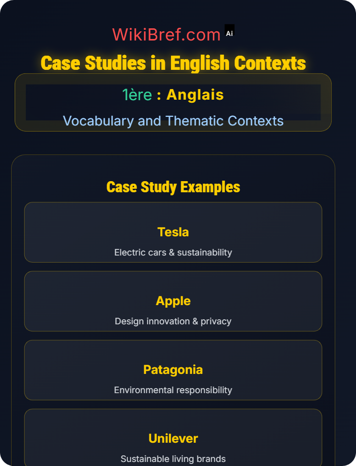 Case studies in English contexts Innovation and Responsibility