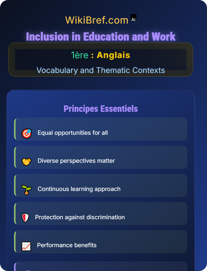 Inclusion in education and work Diversity and Inclusion