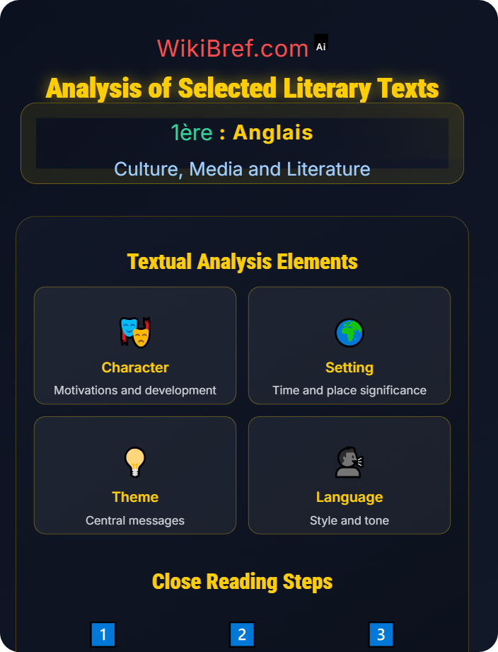 Analysis of selected literary texts English Literature and Film