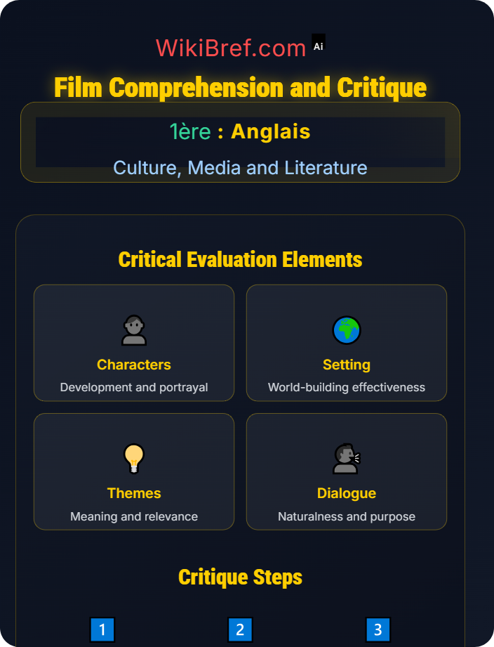 Film comprehension and critique English Literature and Film