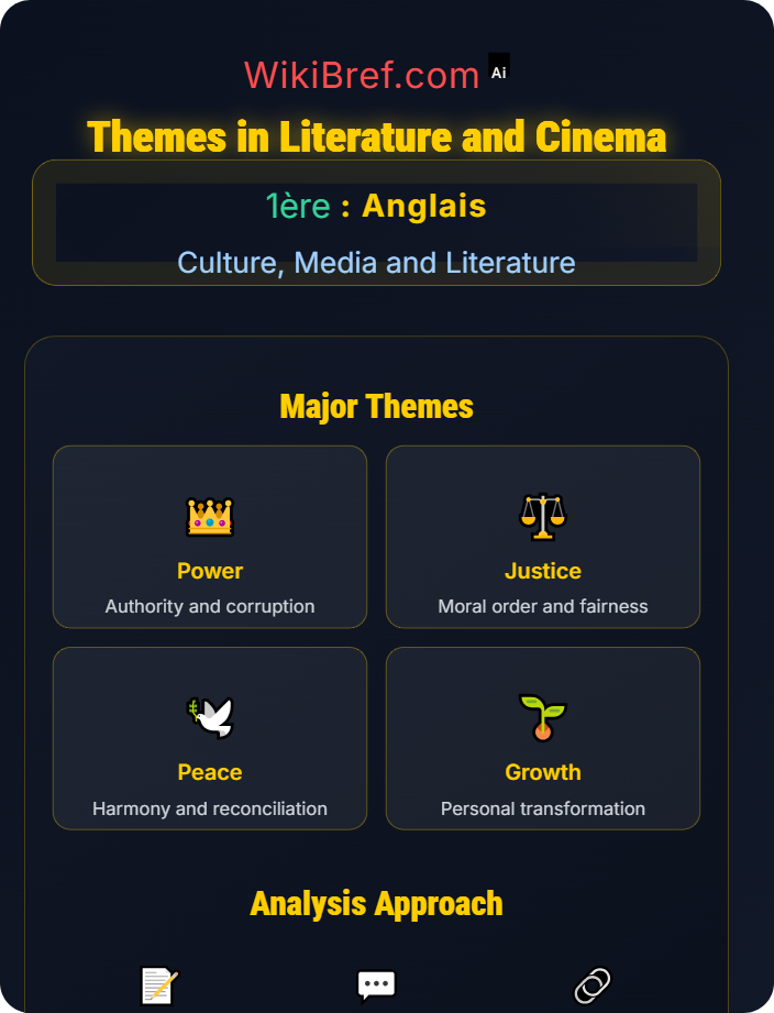 Themes in literature and cinema English Literature and Film