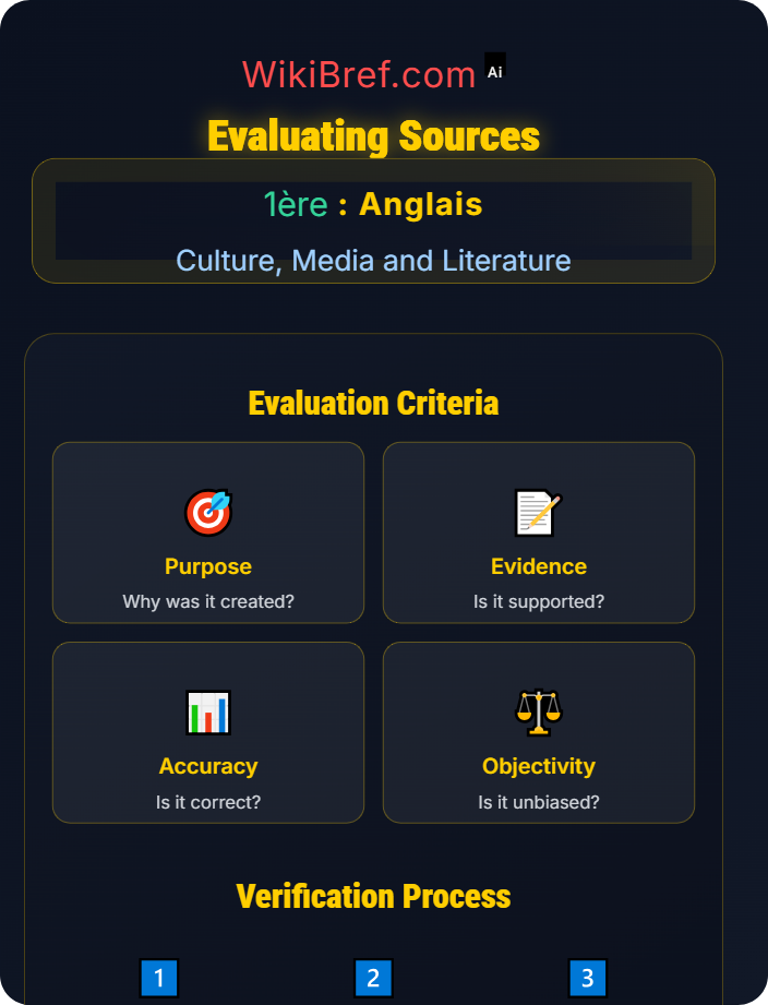 Evaluating sources Media Literacy