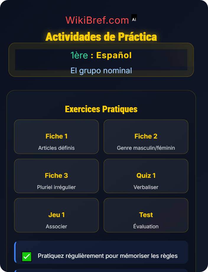 Actividades de práctica Género y número