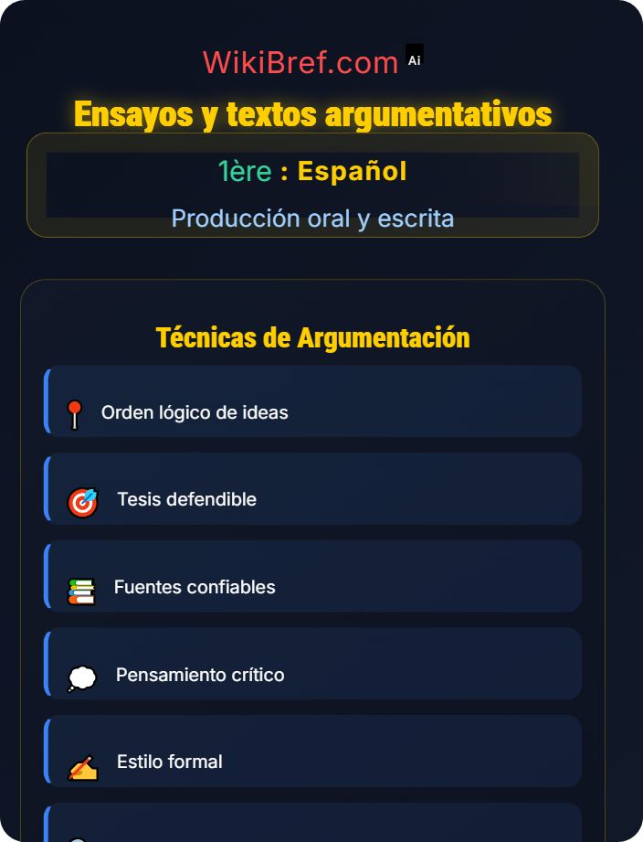 Ensayos y textos argumentativos Producción escrita