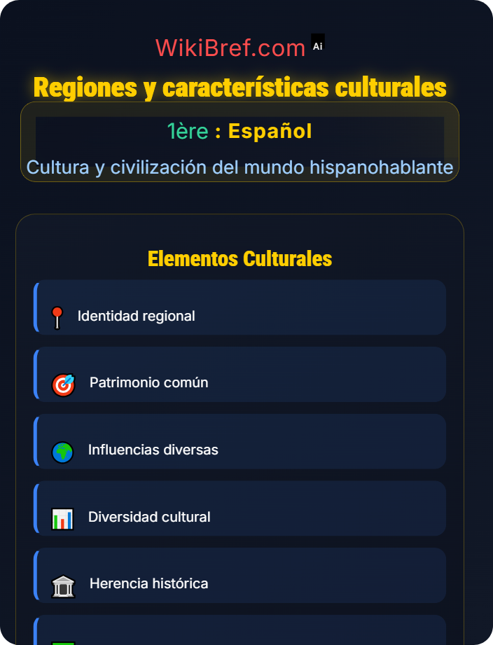 Regiones y características culturales Geografía cultural y diversidad