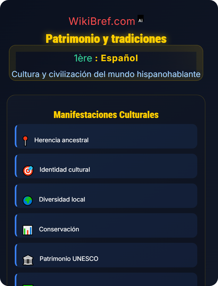 Patrimonio y tradiciones Geografía cultural y diversidad