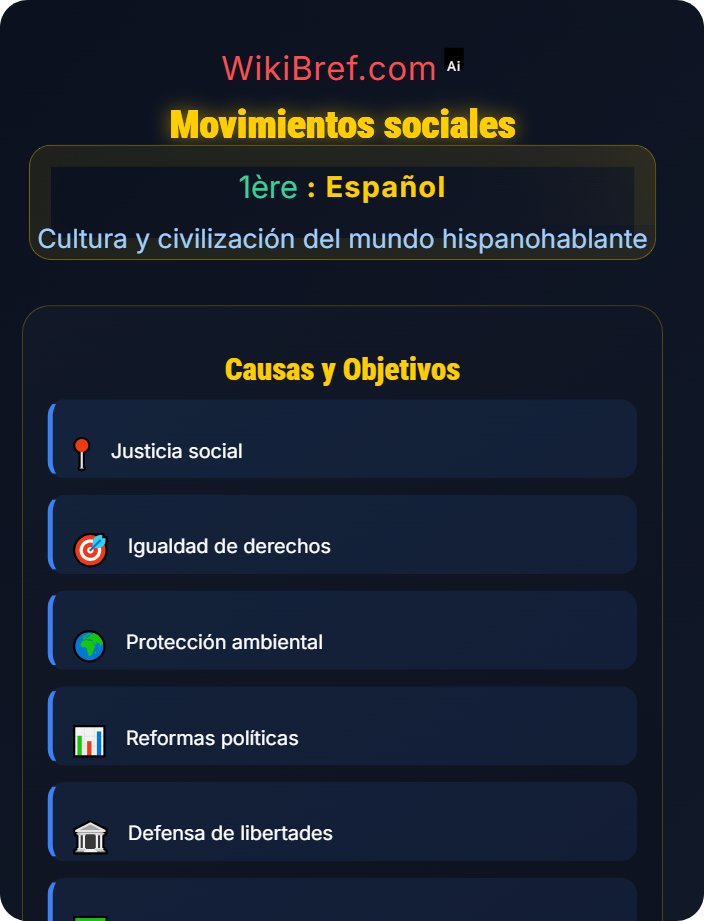 Movimientos sociales Historia y sociedad