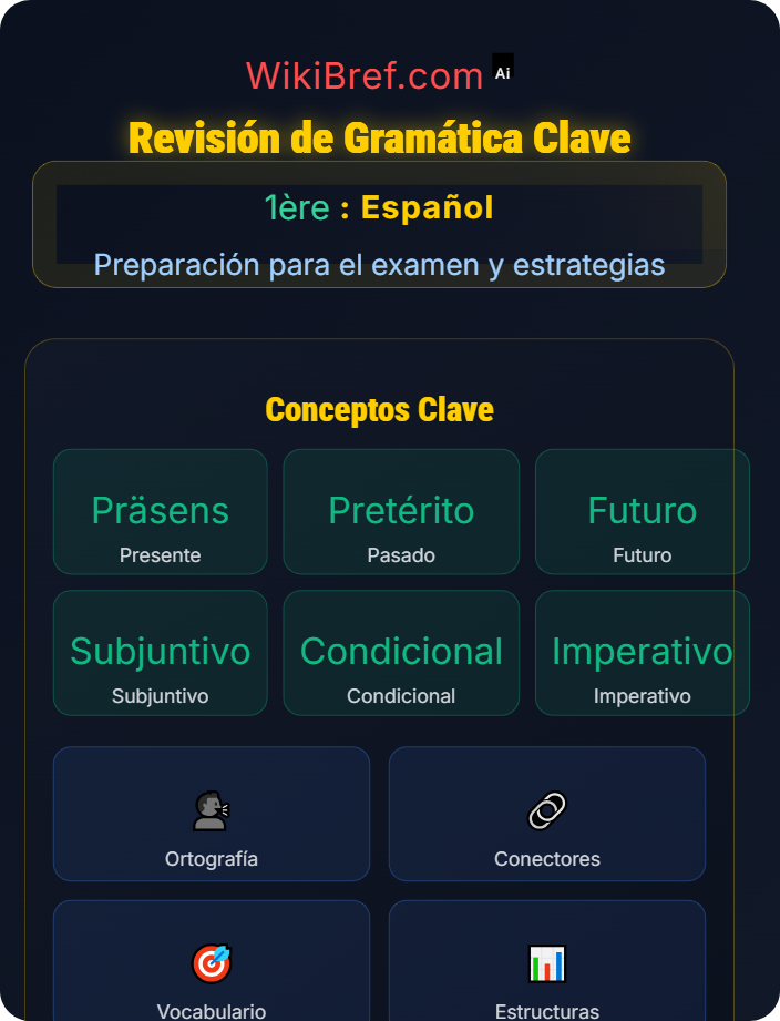 Revisión de gramática clave Estrategias para el bac