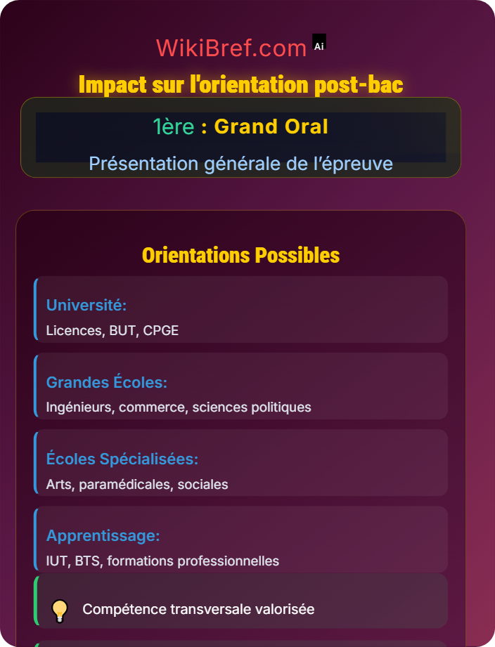 Impact sur l’orientation post-bac Objectifs du Grand Oral