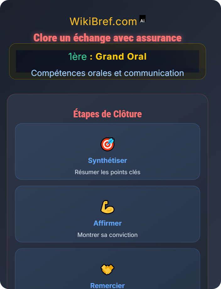 Clore un échange avec assurance Interaction avec le jury