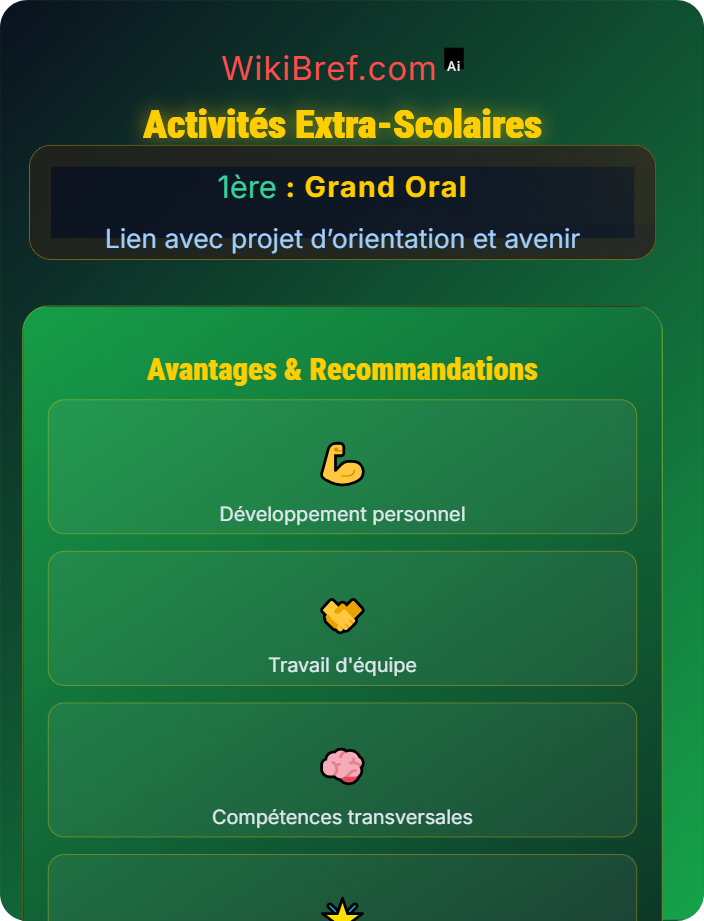 Activités extra-scolaires Présentation des activités et expériences