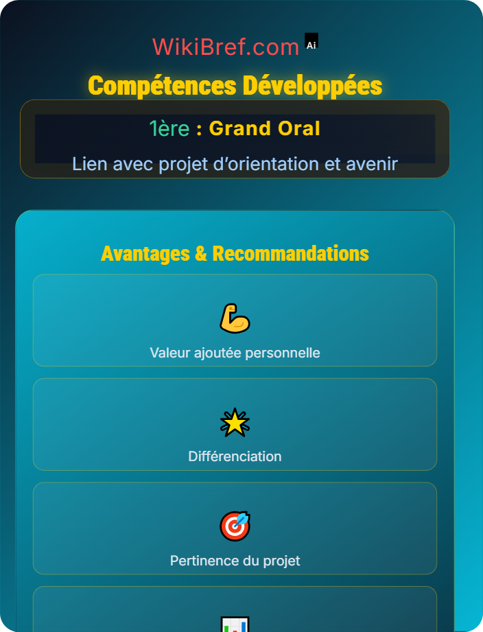 Compétences développées Présentation des activités et expériences