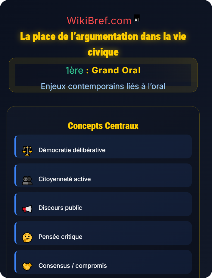 La place de l’argumentation dans la vie civique Argumenter dans la société actuelle
