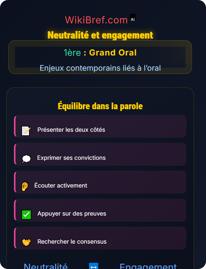Neutralité et engagement Éthique de la prise de parole