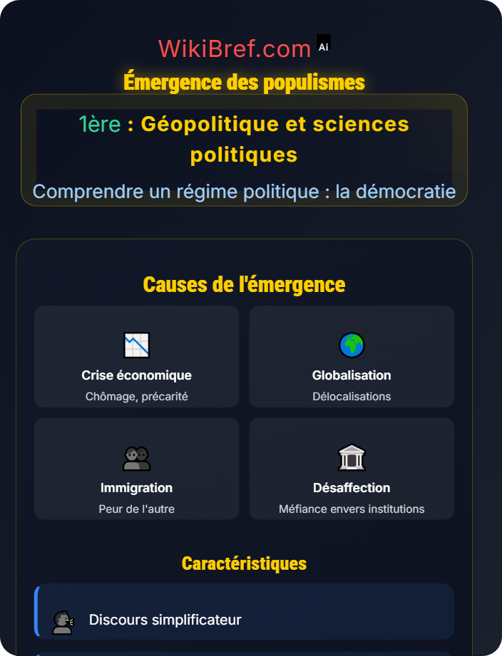 Émergence des populismes Crises et défis contemporains des démocraties