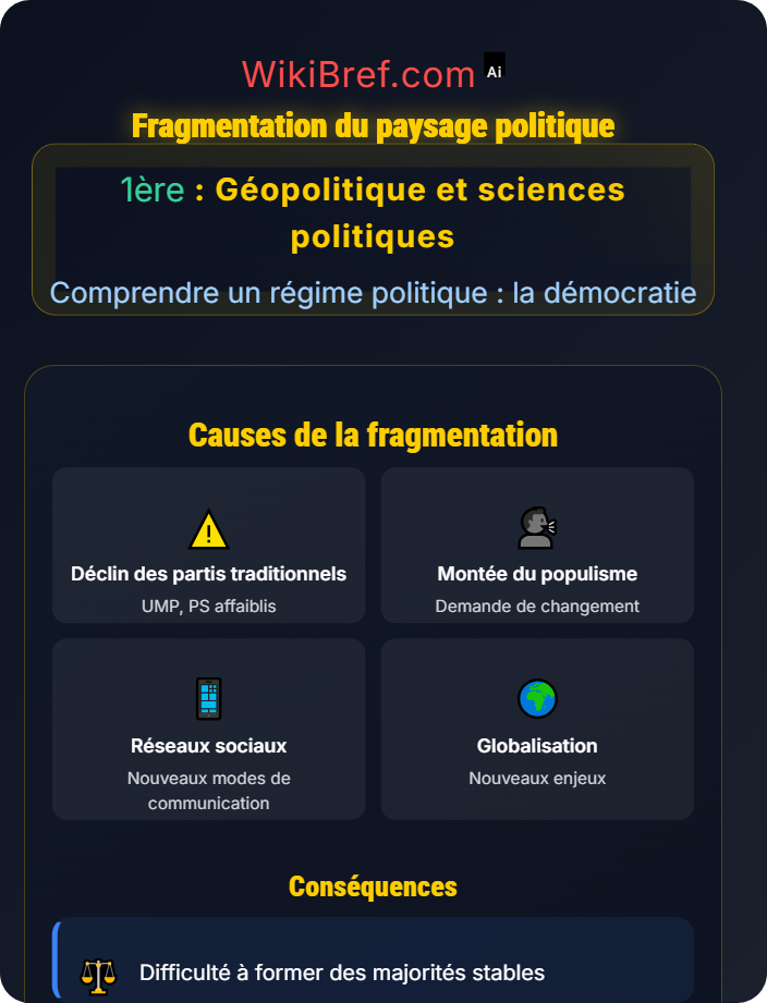 Fragmentation du paysage politique Crises et défis contemporains des démocraties