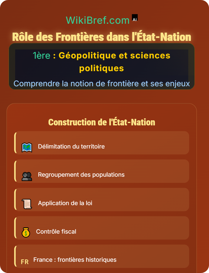 Rôle des frontières dans l’État-nation Définitions et fonctions des frontières