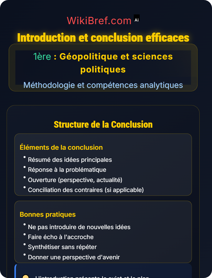Introduction et conclusion efficaces Rédaction d’une dissertation