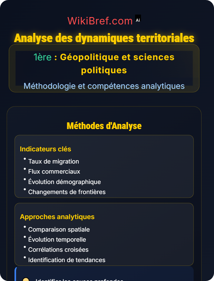 Analyse des dynamiques territoriales Réalisation et interprétation de cartes